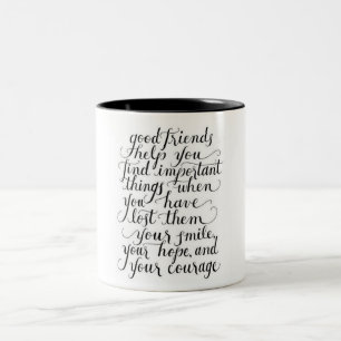 ***FRIENDSHIP POEM*** Two-Tone COFFEE MUG