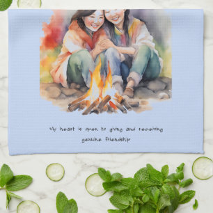 Friendship Positive Affirmation Kitchen Towel