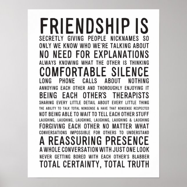 Friendship Poster (Front)