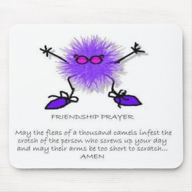 Friendship Prayer Mouse Pad (Front)
