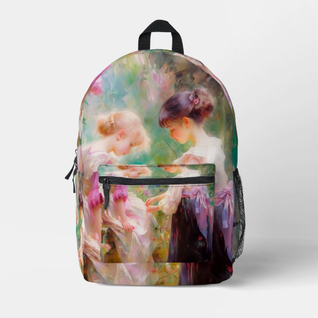 Friendship  printed backpack (Front)