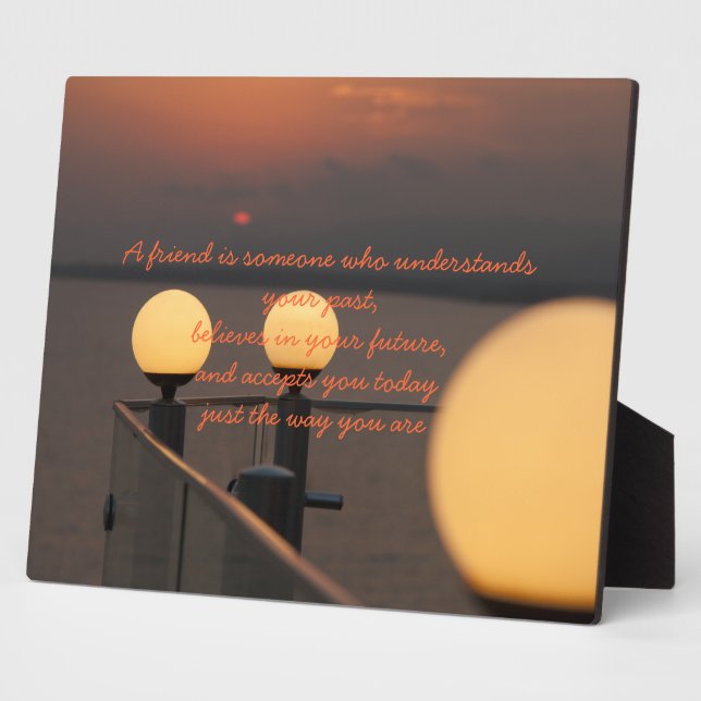 Friendship Proverb Plaque (Side)