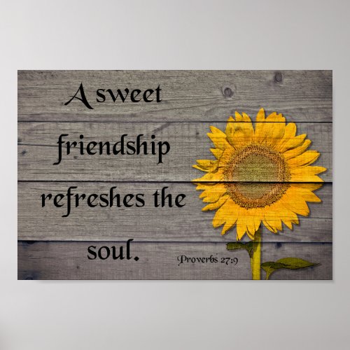 Friendship Proverbs 279 Poster