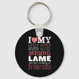 Friendship Quote Best Friends BFF Keychain