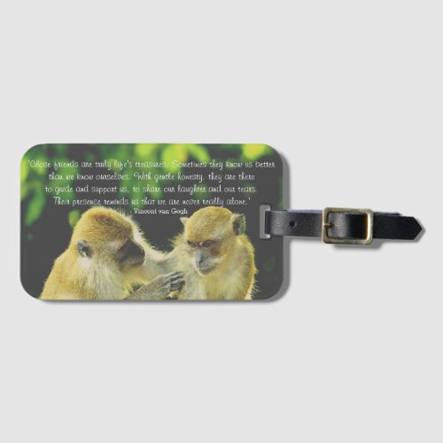 Friendship Quote by Vincent van Gogh Luggage Tag