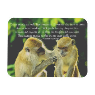 Friendship Quote by Vincent van Gogh Magnet