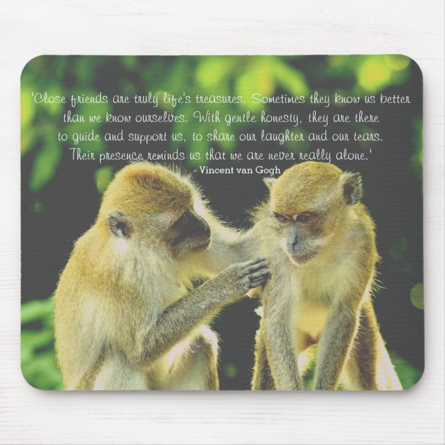Friendship Quote by Vincent van Gogh Mouse Pad (Front)