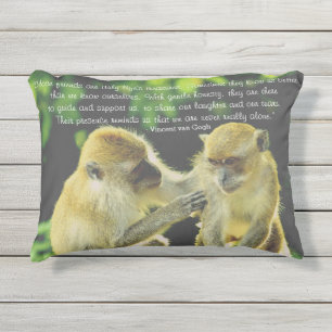 Friendship Quote by Vincent van Gogh Outdoor Pillow