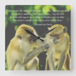Friendship Quote By Vincent Van Gogh Square Wall Clock at Zazzle