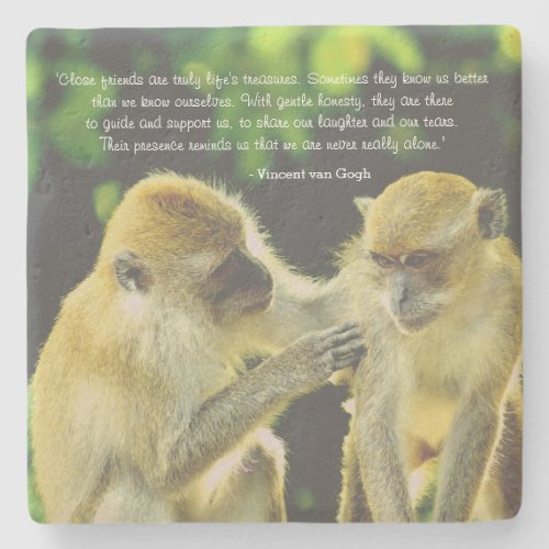 Friendship Quote by Vincent van Gogh Stone Coaster