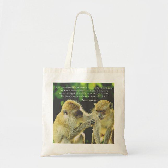 Friendship Quote by Vincent van Gogh Tote Bag (Front)