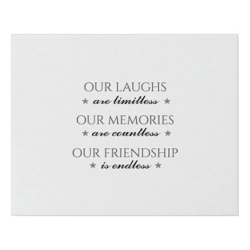 Friendship Quote Canvas