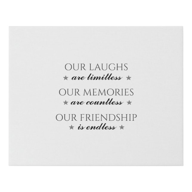 Friendship Quote Canvas (Front)