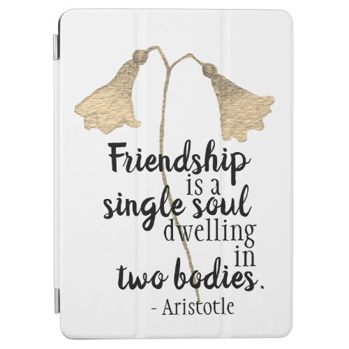 Friendship Quote Flowers iPad Air Cover