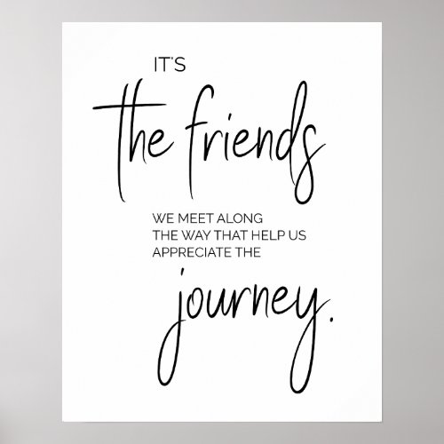 Friendship Quote Friend Gift Unique Friend Art  Poster