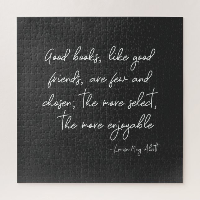 Friendship Quote in Simple Script Lettering Jigsaw Puzzle (Vertical)