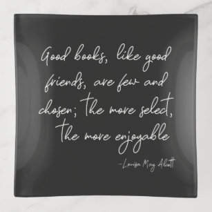 Friendship Quote in Simple Script Lettering Trinket Tray