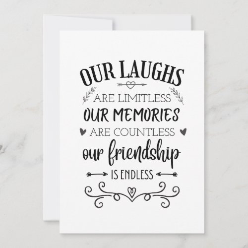 Friendship quote meaningful special friend quote holiday card