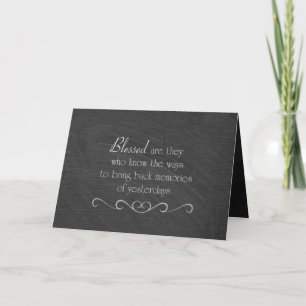 Friendship quote on chalkboard card