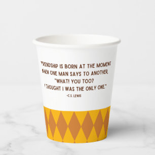 Friendship Quote Paper Cups Friendsgiving