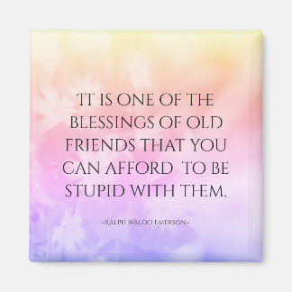 Friendship Quote Pretty Pink Magnet