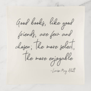 Friendship Quote Simple Script Literary Reader Trinket Tray