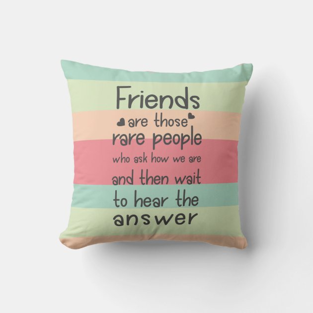 Friends quote outlet pillow