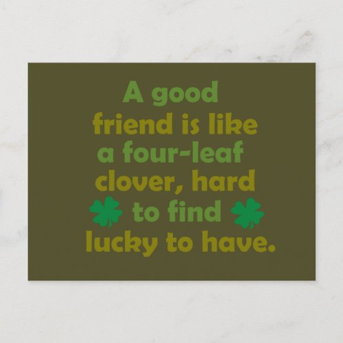 friendship quotes postcard