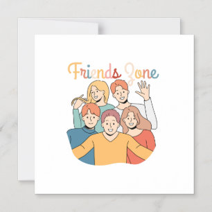 Friendship Squad Graphic Magnetic Invitation