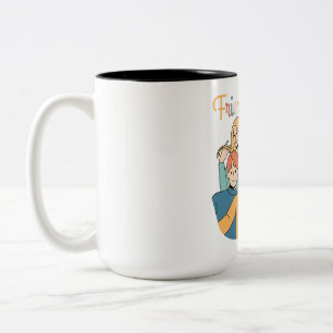 Friendship Squad Graphic Two-Tone Coffee Mug
