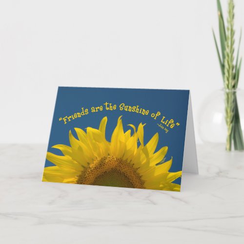 Friendship Sunflower  Card
