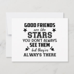 Friendship T-Shirt Quote Good Friend Like Star Save The Date