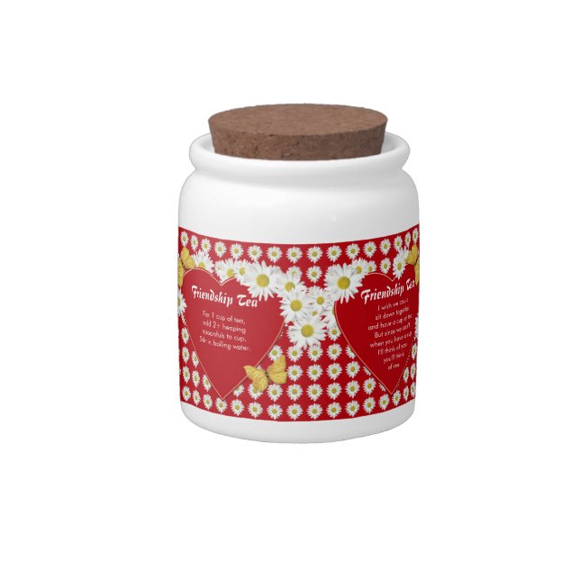 Friendship Tea Recipe Candy Jars (Right)