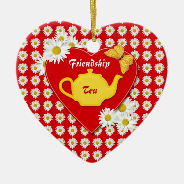 Friendship Tea Recipe Ornament (Front)