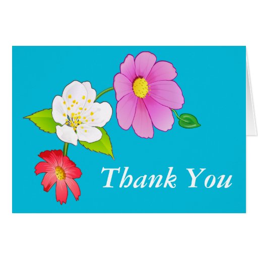 Friendship Thank You Notes Hawaiian Flowers Card | Zazzle