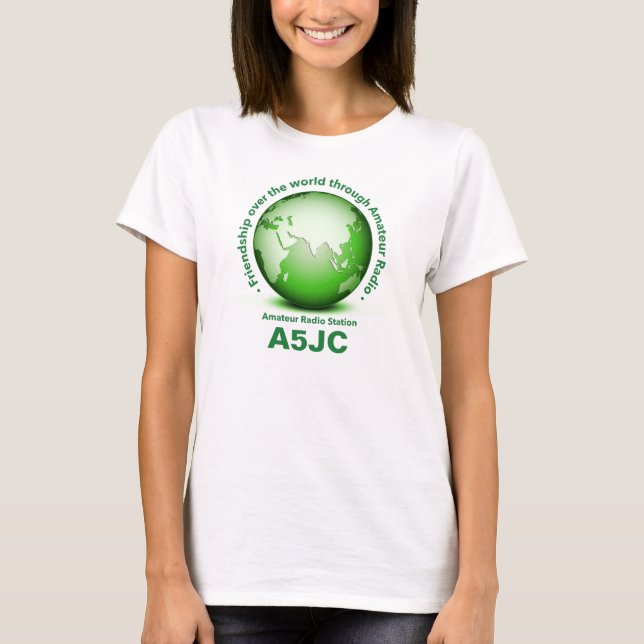 Friendship Through Amateur Radio T-Shirt [ASIA] (Front)