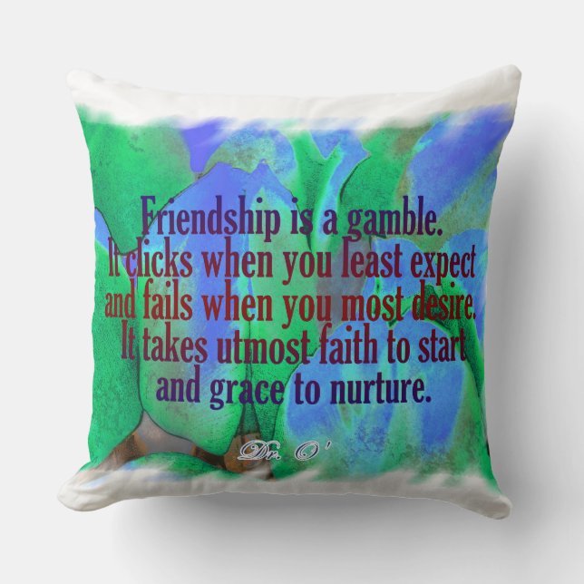 Friendship Throw Pillow (Front)