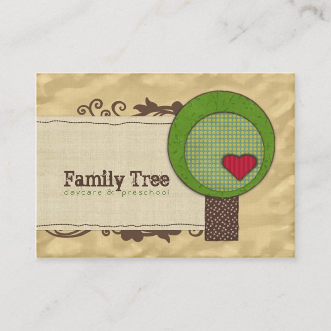 Friendship Tree Chubby Business Cards (Front)