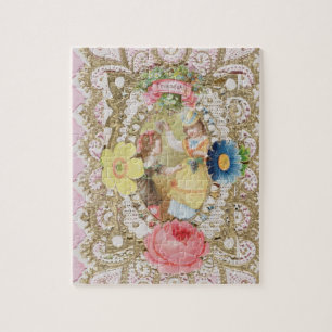 Friendship, Valentine card, c.1870 (colour litho o Jigsaw Puzzle
