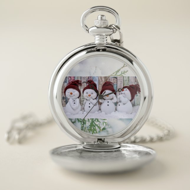 Friendship Warms A Cold Day Pocket Watch (Inside)