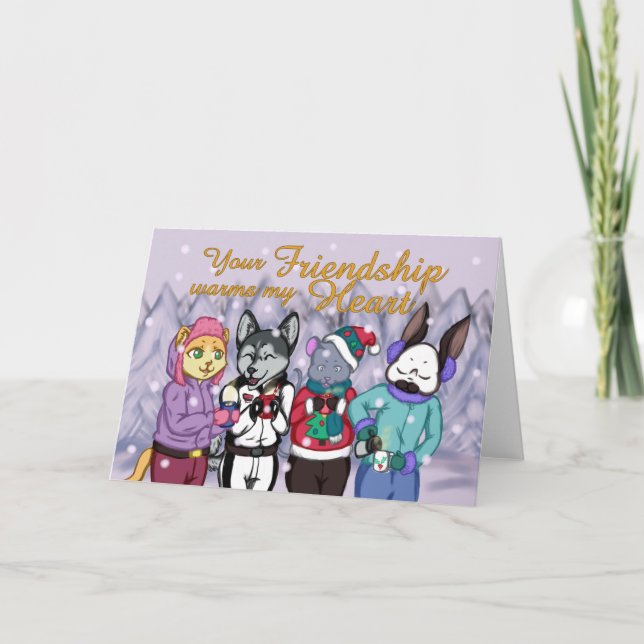 Friendship Warms the Heart Card (Front)