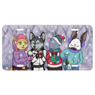 Friendship Warms the Heart License Plate