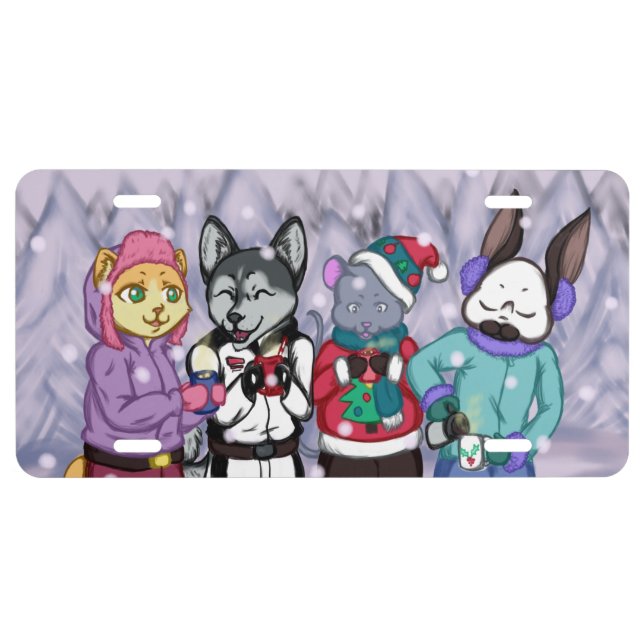 Friendship Warms the Heart License Plate (Front)