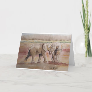 Friendship wildlife themed thank you card
