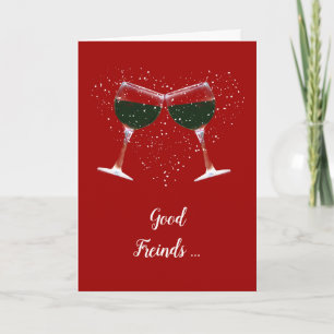 Friendship Wine Good Friends Card