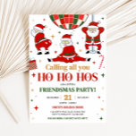 Friendsmas Santa Funny Christmas Party Invitation<br><div class="desc">Spread the holiday cheer with our customizable Christmas printable invitation,  perfect for gathering friends and family for a festive celebration. With elegant designs and easy-to edit text,  this invitation sets the tone for a joyful holiday season.

40SE B</div>