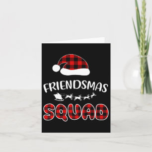 Friendsmas Squad Funny Xmas Light Family Matching  Card
