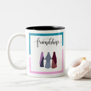 Frienship Muslim Girls Two-Tone Coffee Mug