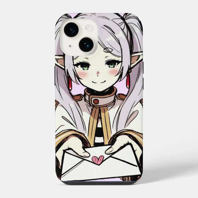 Frieren Love Letter Art | Sousou no Frieren iPhone Case (Back)