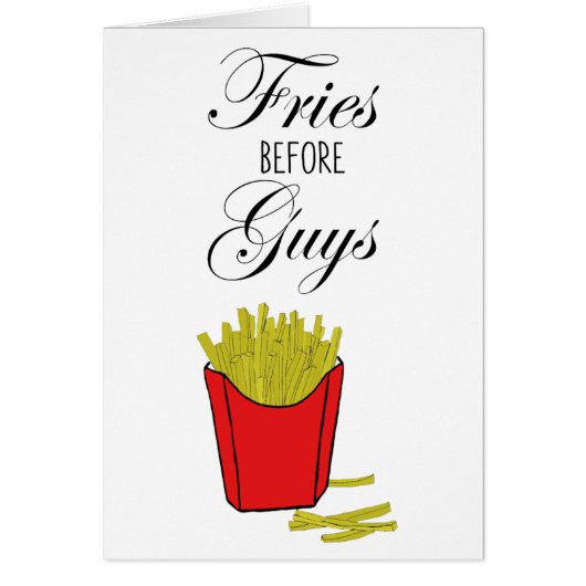 Fries Before Guys Cards (Front)